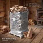 Ballot de bois de chauffage extra-sec (25 cm) – Prêt à brûler