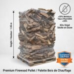 Palette de bois de chauffage extra-sec (25 cm) – Prêt à brûler